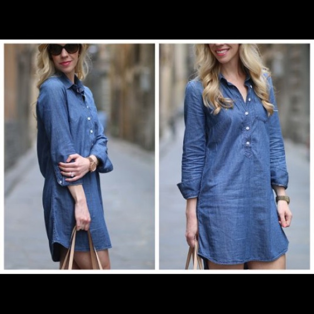 Jcrew denim dress size 4